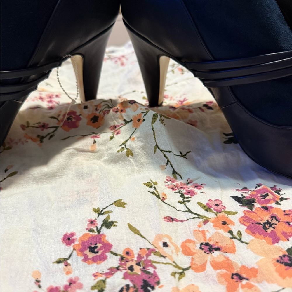 Bella Vita Navy Ankle Boots with Strap Detail - Picture 8 of 10